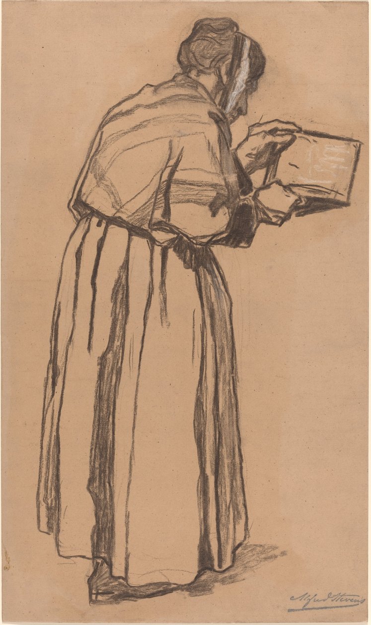 Kobieta czytająca autorstwa Alfred Emile Stevens