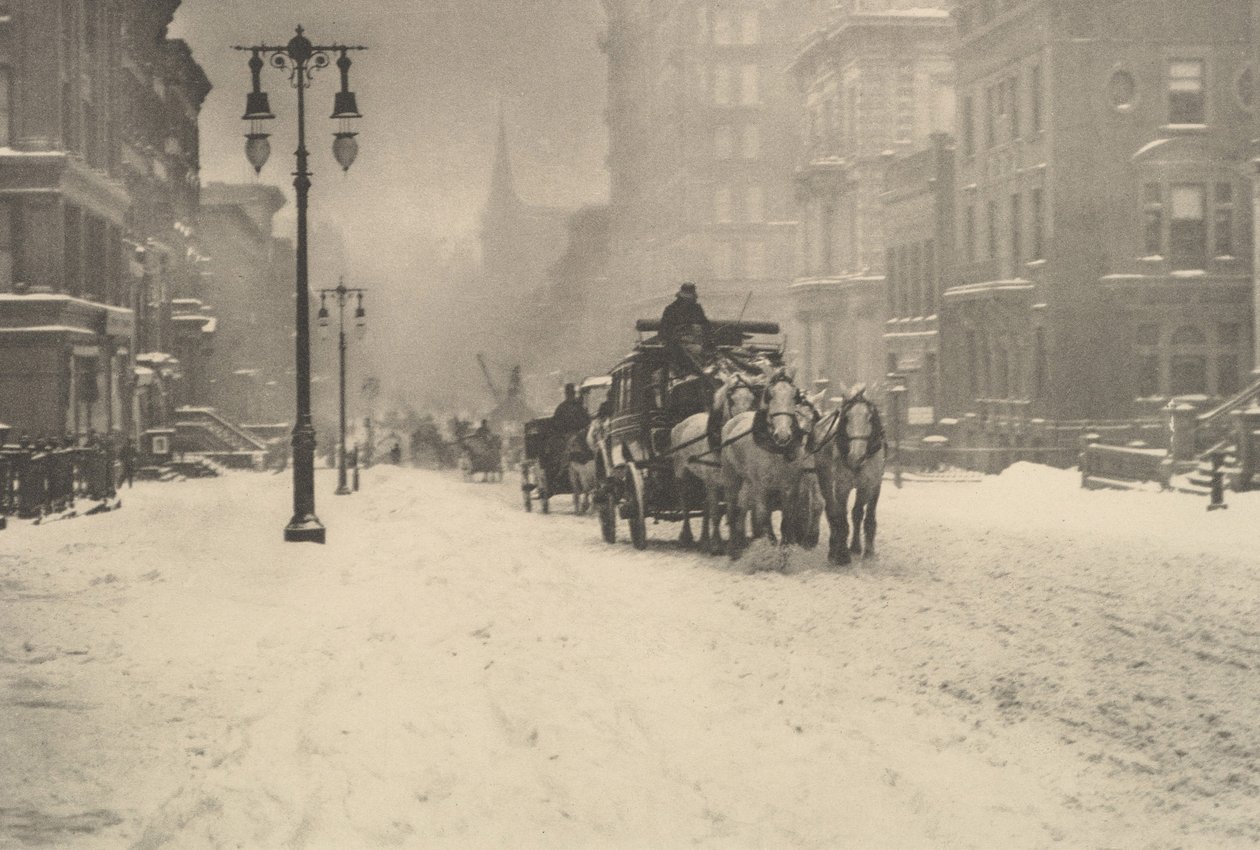 Ponury dzień, c.1897 (fotograwiura) autorstwa Alfred Stieglitz