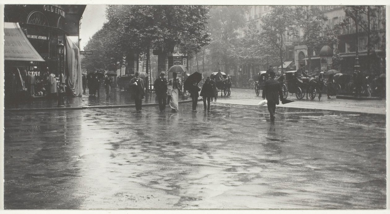 Mokry dzień na bulwarze, Paryż autorstwa Alfred Stieglitz