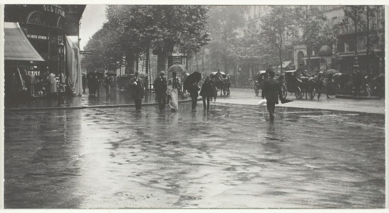 Dzień mokry na bulwarze, Paryż, 1894, wydrukowany 191832. autorstwa Alfred Stieglitz