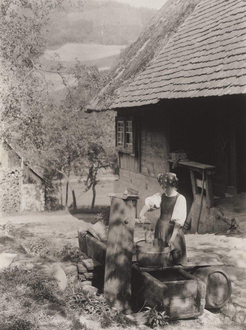 Przy pompie, Schwarzwald autorstwa Alfred Stieglitz