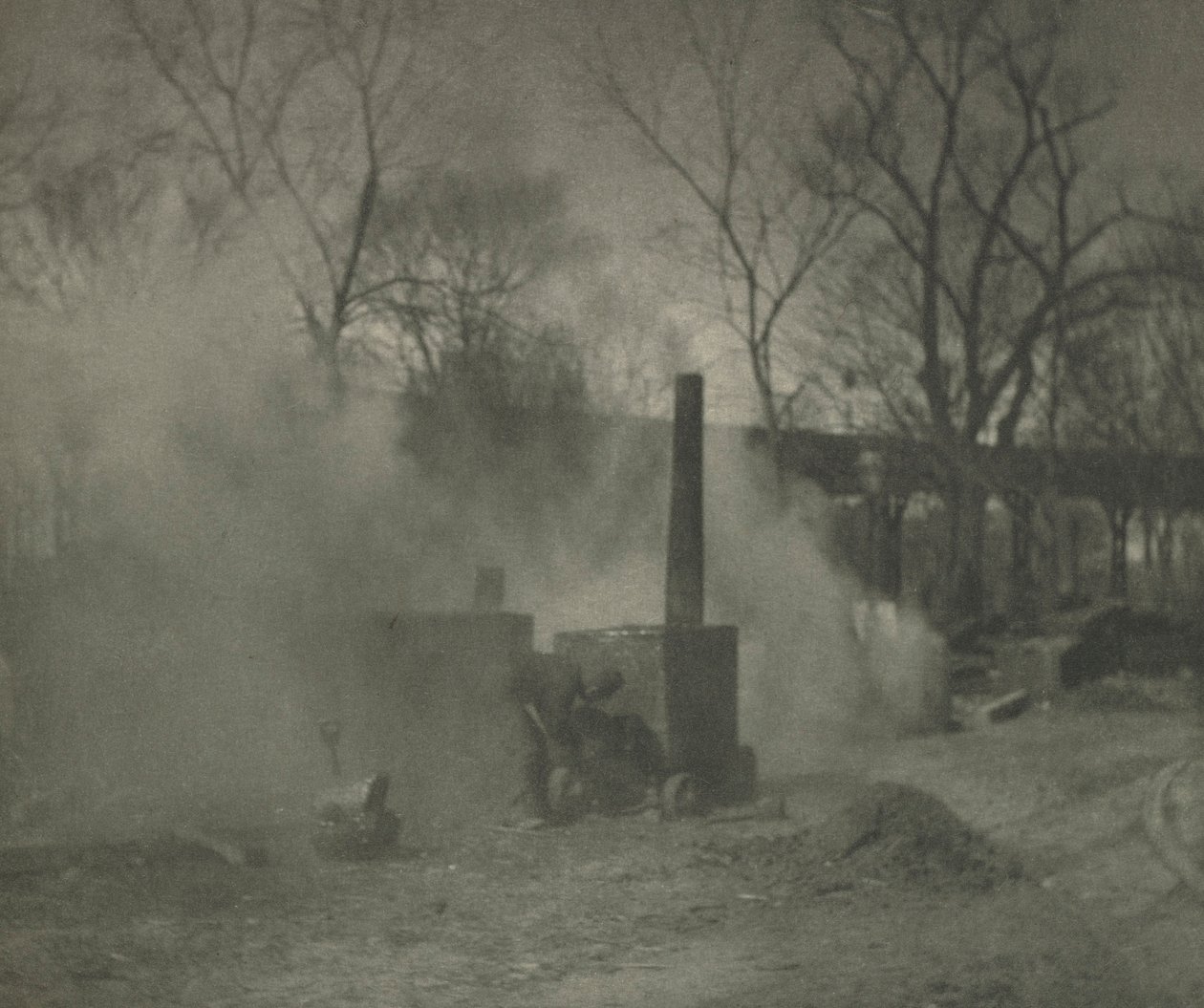 Praca z kamerą: Układarka asfaltu, Nowy Jork, 1892. autorstwa Alfred Stieglitz