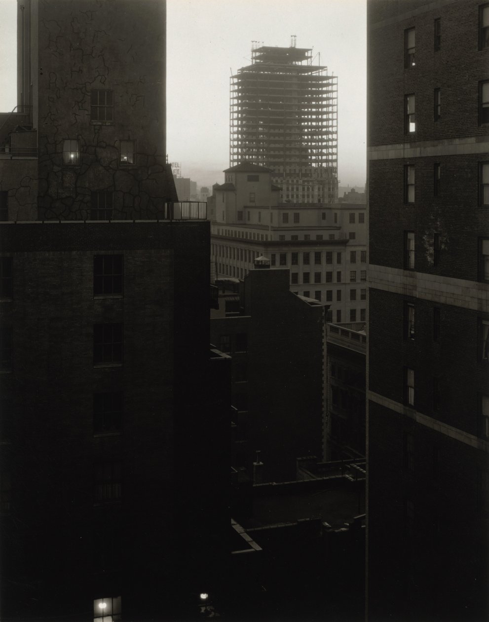 Z mojego okna w „An American Place”, południowy zachód autorstwa Alfred Stieglitz