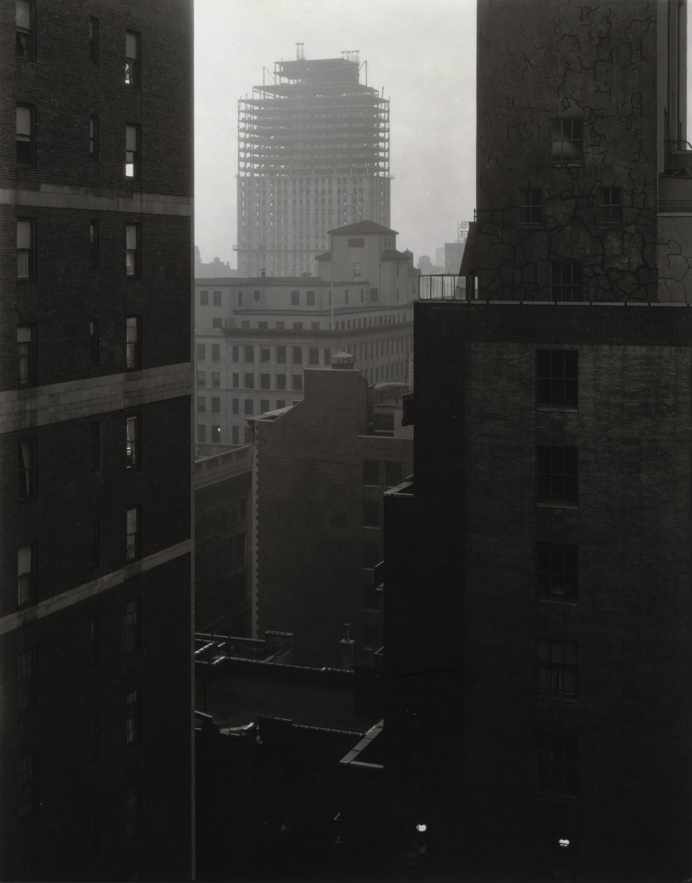 Z mojego okna w An American Place, południowy zachód autorstwa Alfred Stieglitz