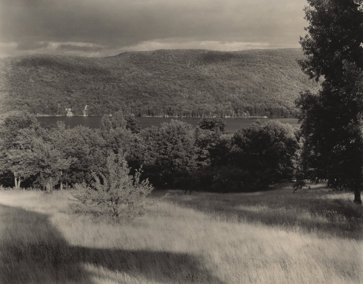 Jezioro George ze wzgórza autorstwa Alfred Stieglitz