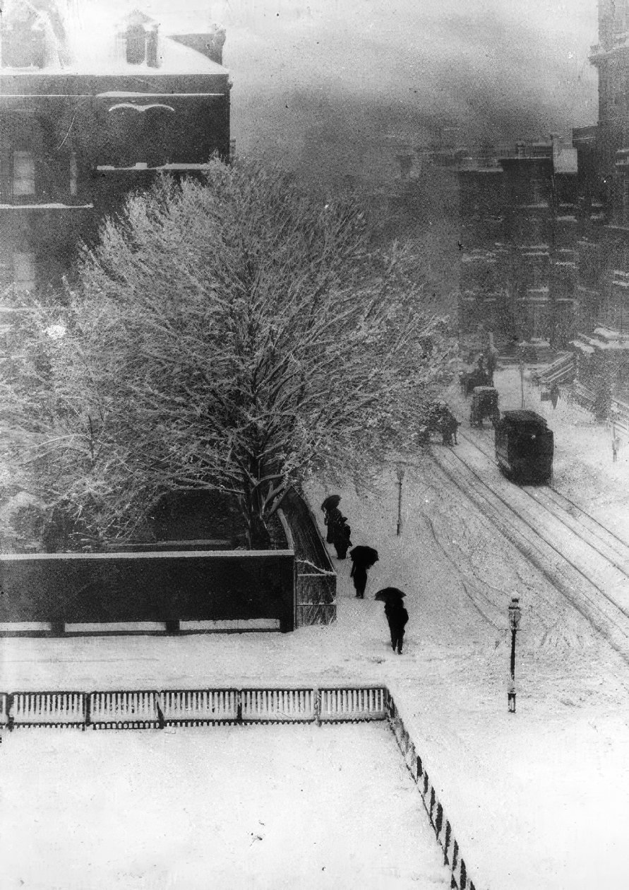Nowy Jork, ulica / fot. 1907 autorstwa Alfred Stieglitz