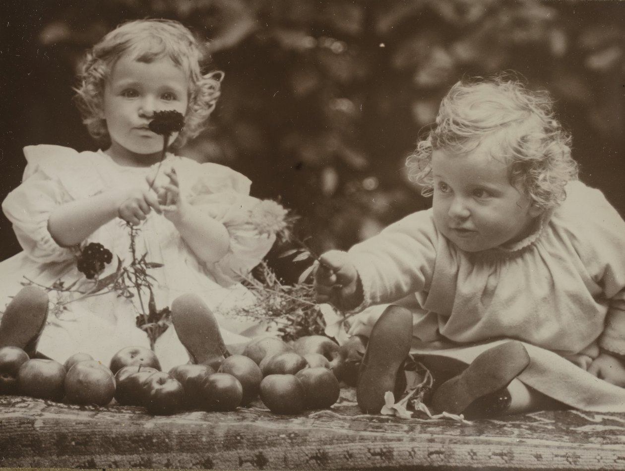 Siostrzenice - Flora trzymająca kwiat i Jadwiga, ok. 1930 r. 1896. autorstwa Alfred Stieglitz