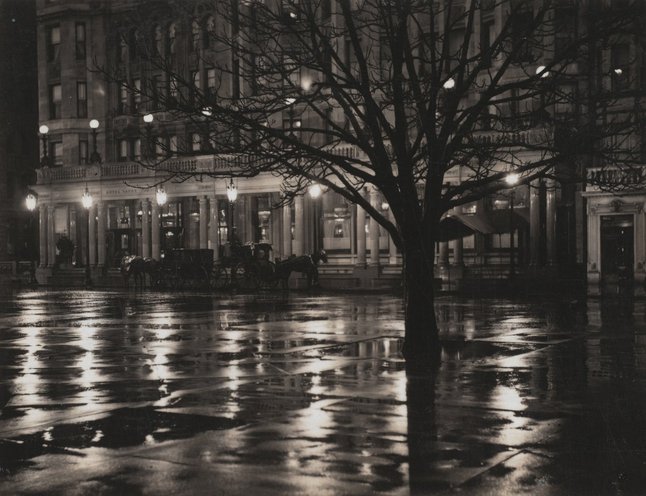 Noc - Nowy Jork autorstwa Alfred Stieglitz