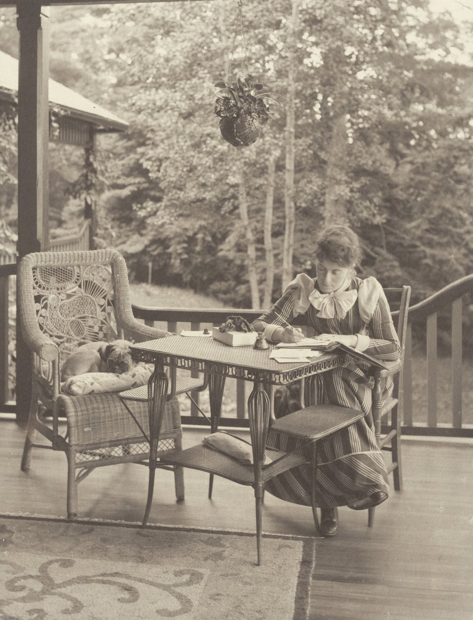 Na werandzie, Oaklawn, Lake George autorstwa Alfred Stieglitz