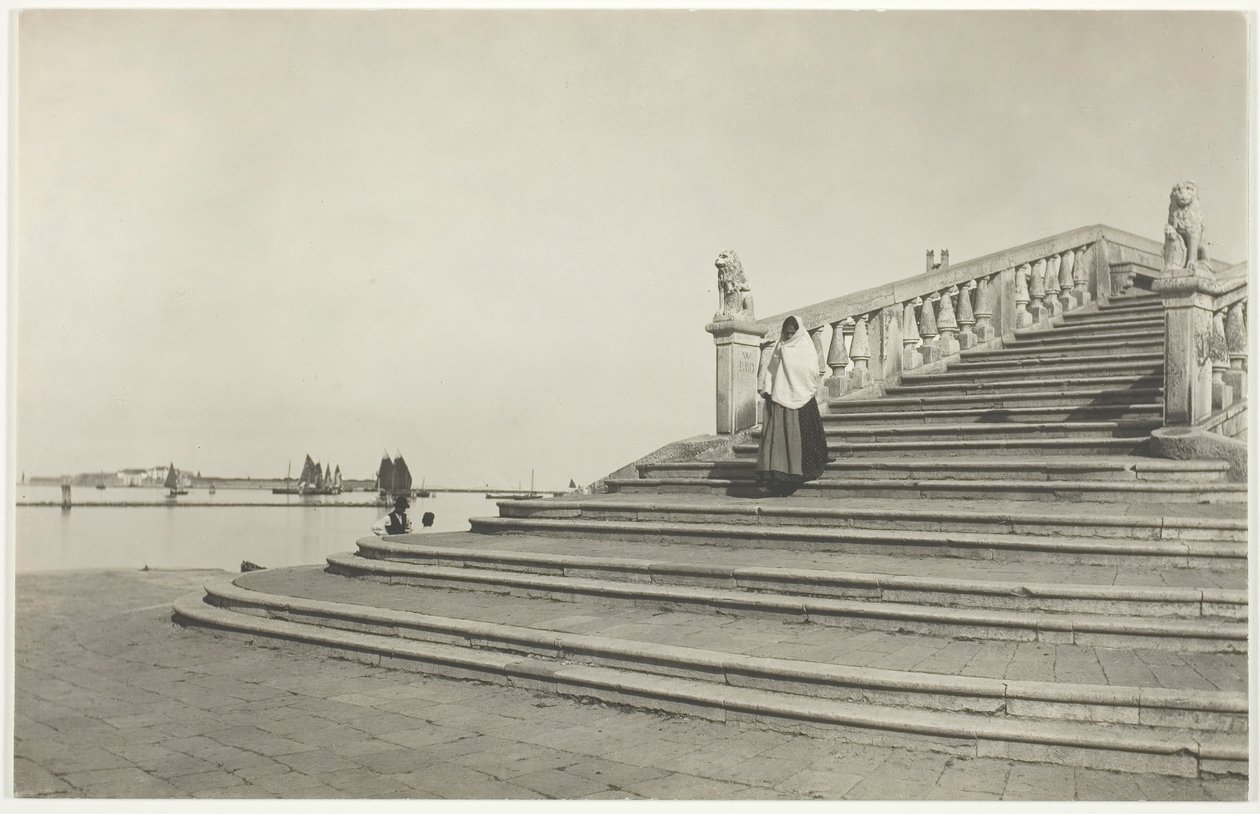 Kamienie Wenecji, Chioggia, 1887, wydrukowane 192039. autorstwa Alfred Stieglitz