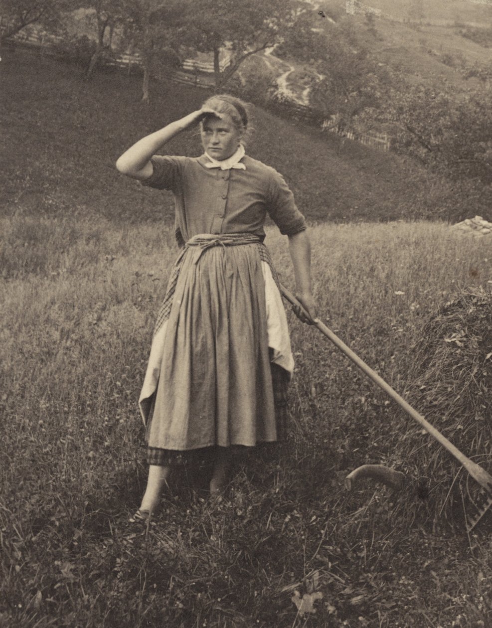 Żniwa, Mittenwald autorstwa Alfred Stieglitz