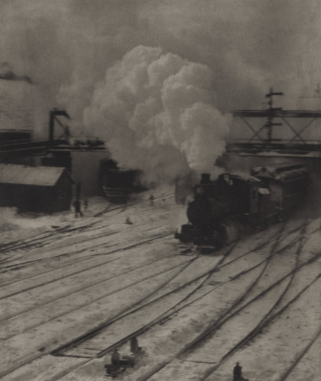 Stacja kolejowa, zima autorstwa Alfred Stieglitz