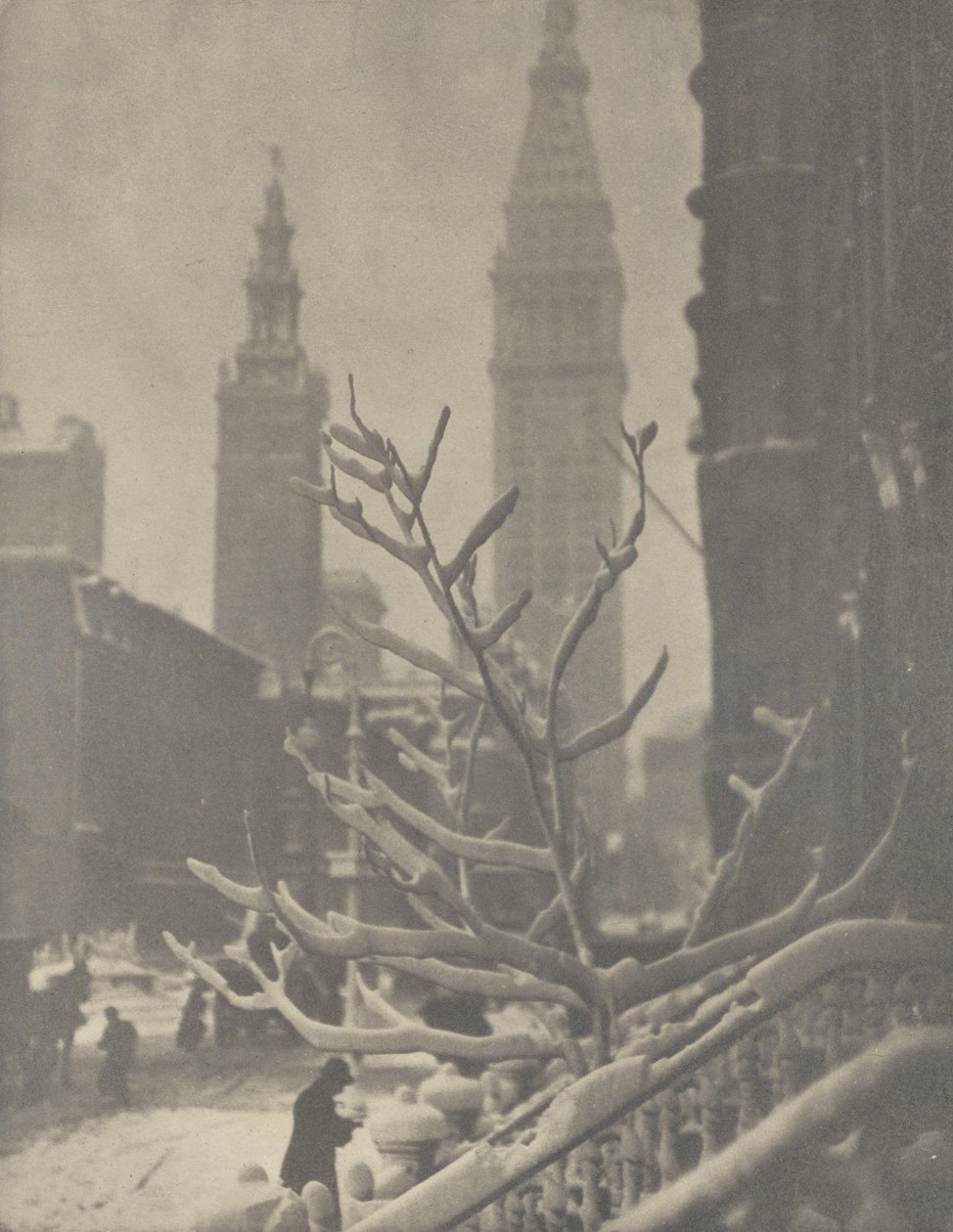Dwie wieże - Nowy Jork autorstwa Alfred Stieglitz