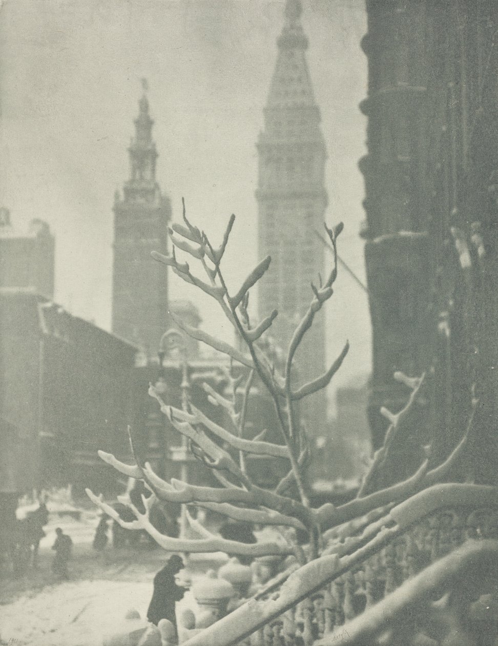 Dwie wieże, Nowy Jork autorstwa Alfred Stieglitz