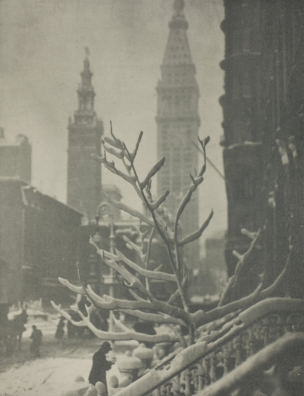 Dwie wieże, Nowy Jork autorstwa Alfred Stieglitz