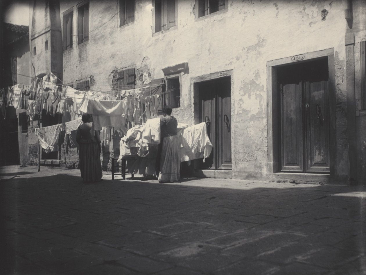 Dzień prania, Wenecja autorstwa Alfred Stieglitz