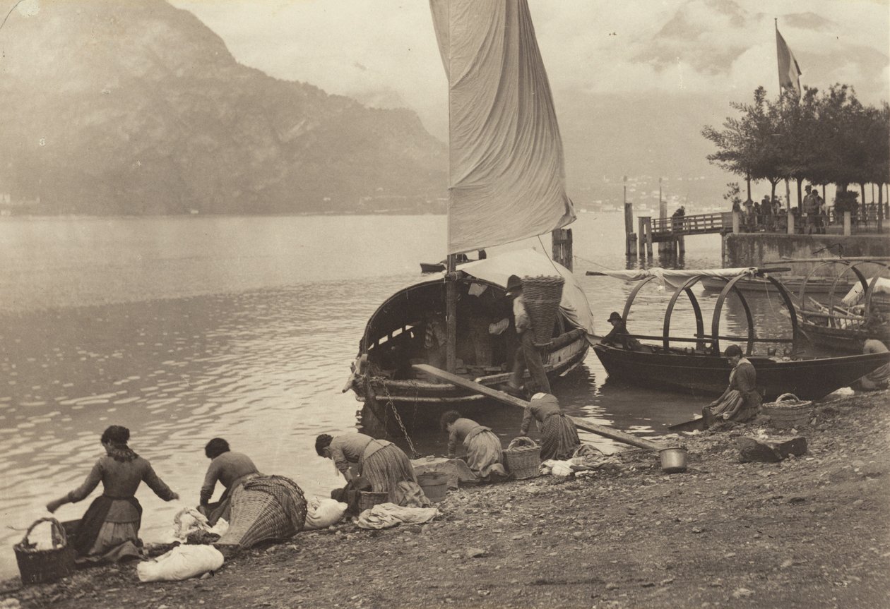 Pralniczki nad jeziorem Como autorstwa Alfred Stieglitz