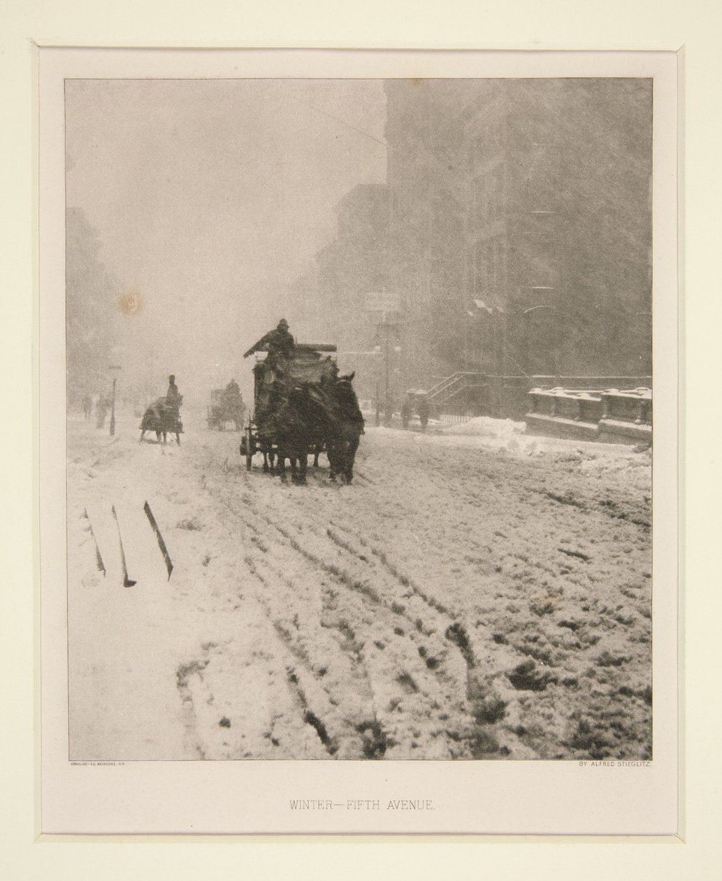 Zima – Piąta Aleja autorstwa Alfred Stieglitz