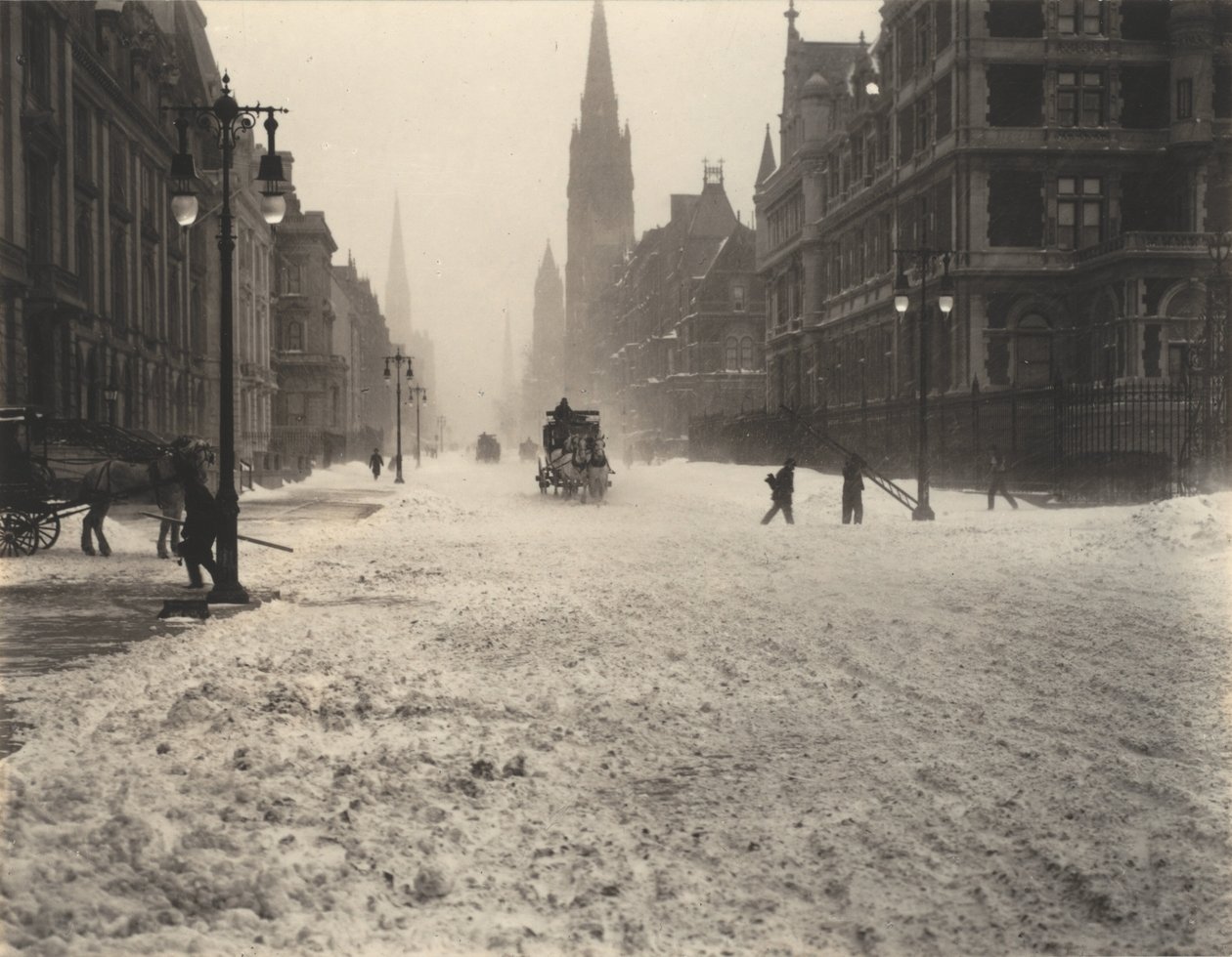 Zima, Nowy Jork autorstwa Alfred Stieglitz