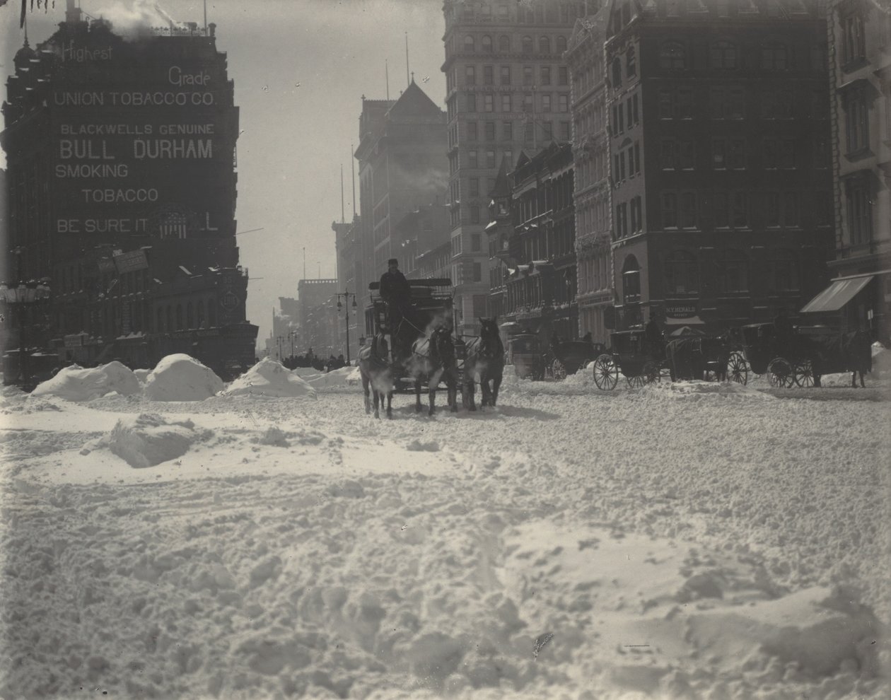 Zima, Nowy Jork autorstwa Alfred Stieglitz