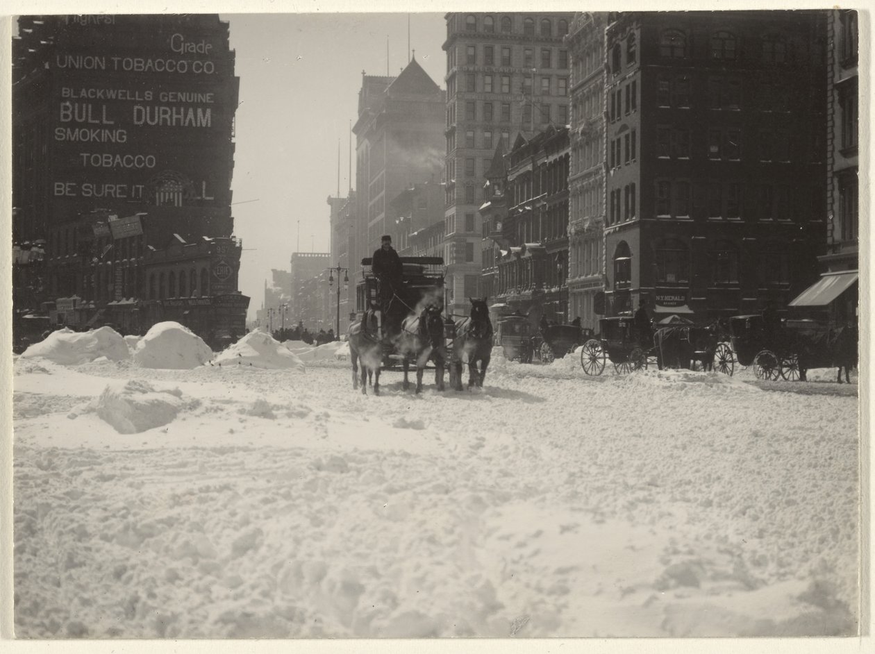 Zima, Nowy Jork autorstwa Alfred Stieglitz