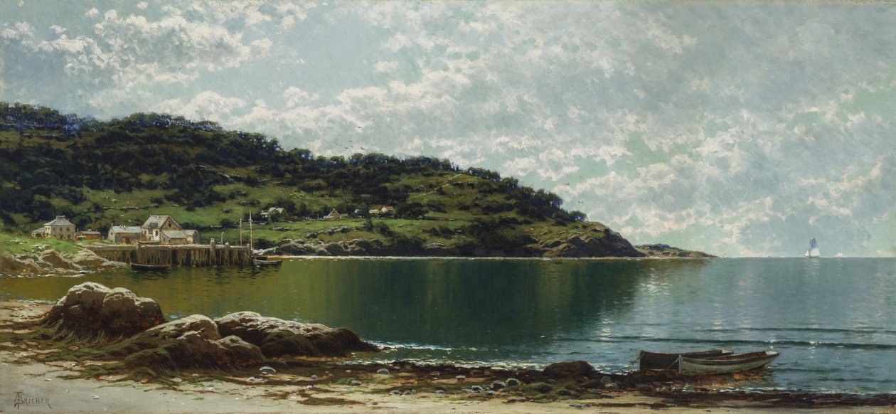 Wzdłuż wybrzeża Maine, c.1885 autorstwa Alfred Thompson Bricher