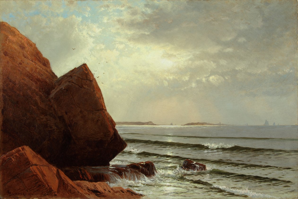 Poranek, Cape Ann 1875 (olej na płótnie) autorstwa Alfred Thompson Bricher