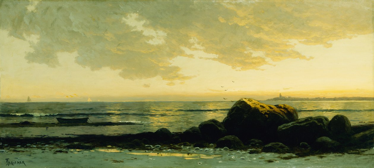 Pejzaż morski (olej na płótnie) autorstwa Alfred Thompson Bricher