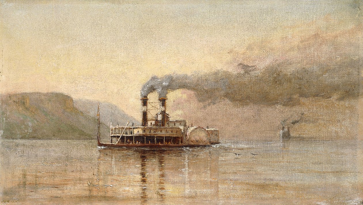 Miasto św. Pawła, Dubuque, ok. 1866 r. autorstwa Alfred Thompson Bricher