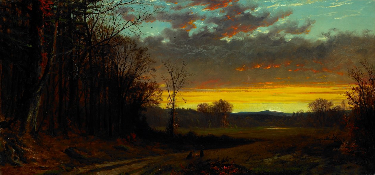 Zmierzch w dziczy autorstwa Alfred Thompson Bricher