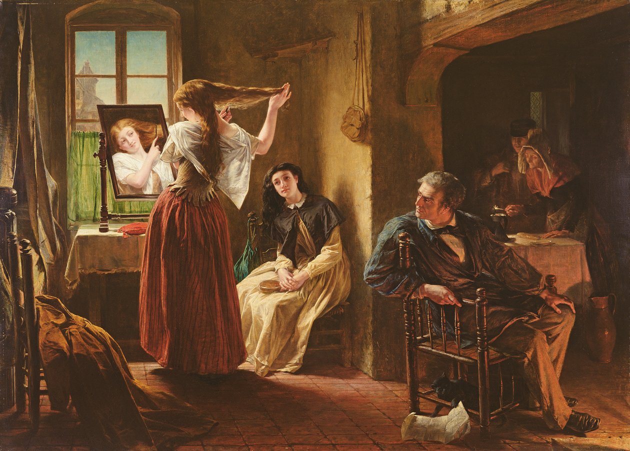 Wynalezienie maszyny do czesania, 1862 autorstwa Alfred W. Elmore