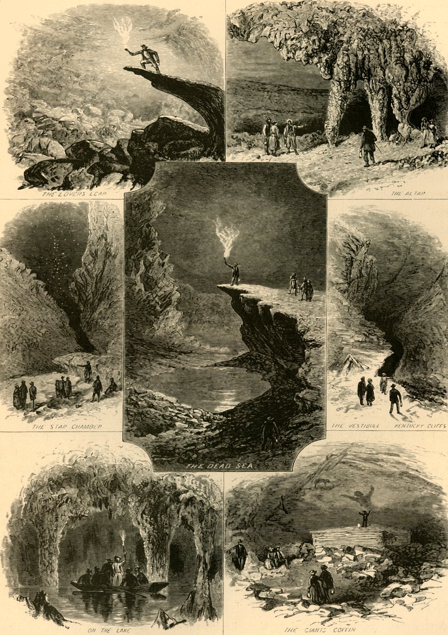 „Sceny w Jaskini Mamuta”, 1874. autorstwa Alfred Rudolph Waud