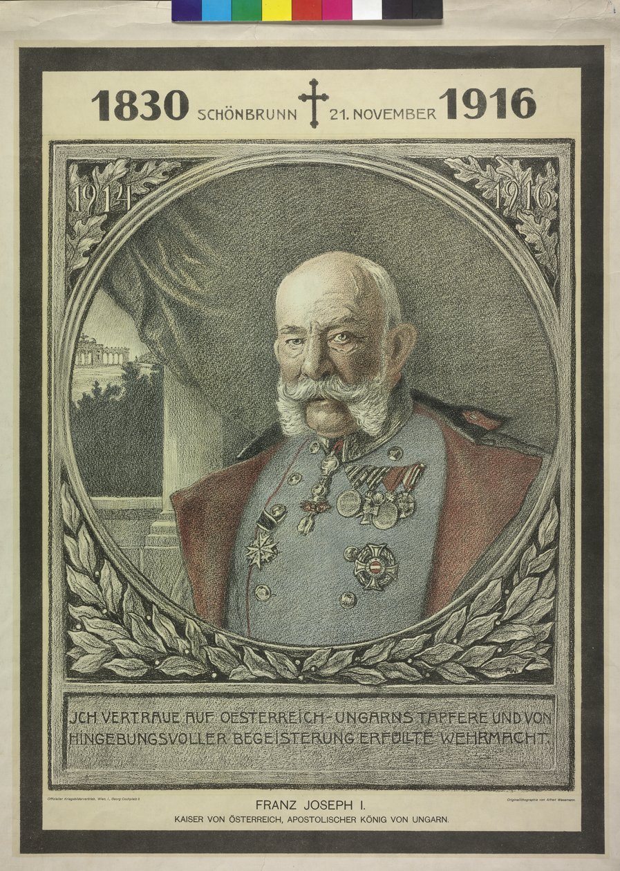Franciszek Józef I cesarz Austrii autorstwa Alfred Wesemann