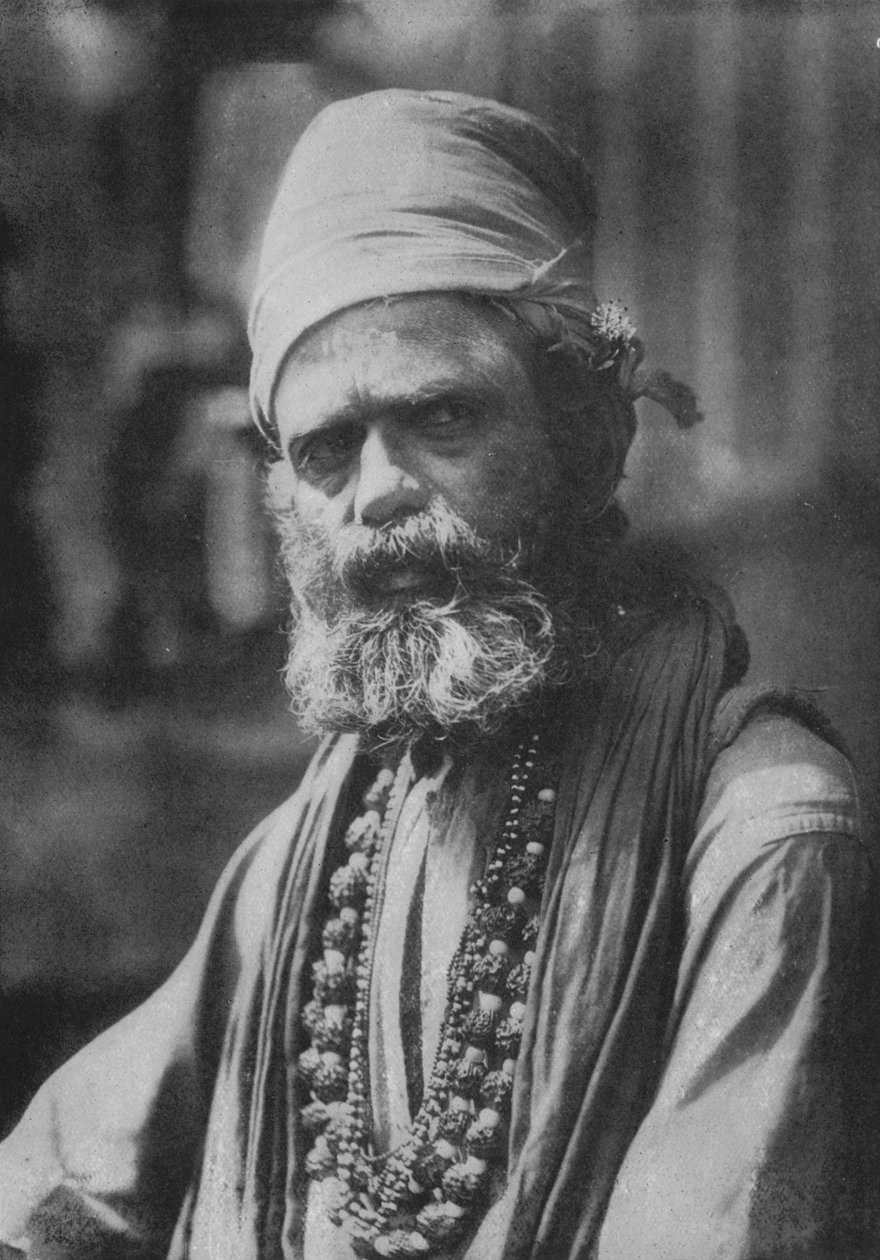 Hinduski Sanywassi lub asceta religijna, ok. 1890, 1910 r autorstwa Alfred William Amandus Plate