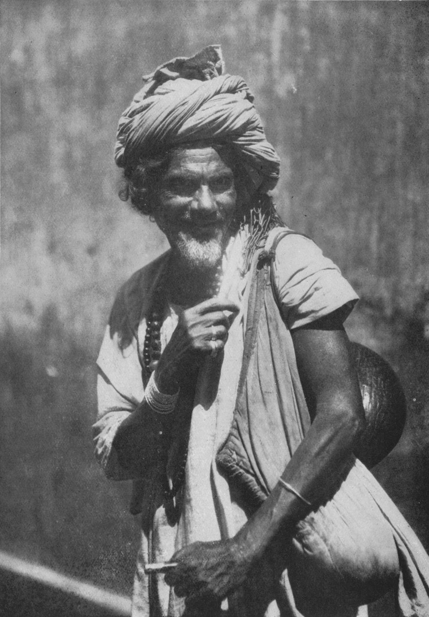 Mahometański fakir lub iluzjonista, ok. 1890, 1910 r autorstwa Alfred William Amandus Plate
