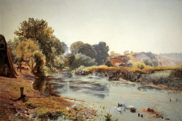 Trochę starej Anglii w połowie snu (akwarela na papierze) autorstwa Alfred William Hunt