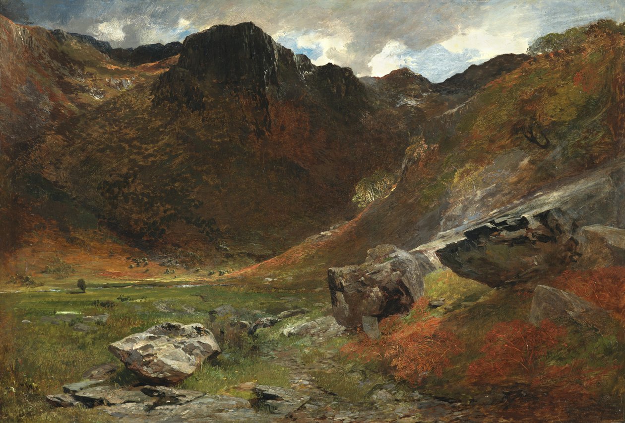 Bagienny Glen z natury autorstwa Alfred William Hunt