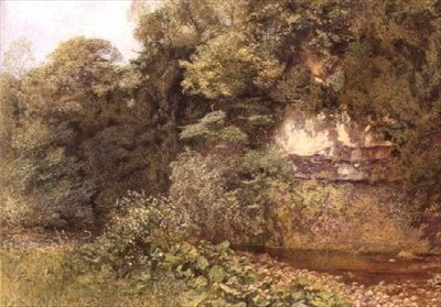 Cicha kałuża pod skałami autorstwa Alfred William Hunt