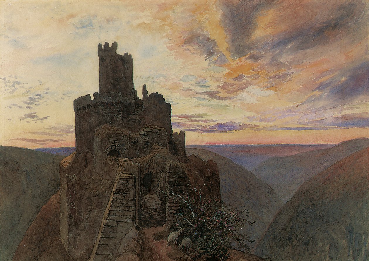 Ehrenburg nad Mozelą autorstwa Alfred William Hunt