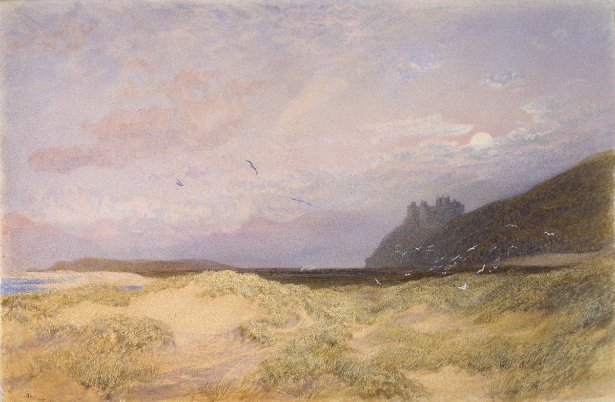 Harlech, 1862 (akwarela na papierze) autorstwa Alfred William Hunt