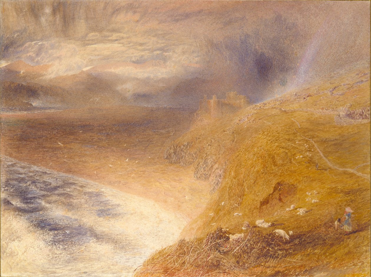 Zamek Harlech, 1857 autorstwa Alfred William Hunt