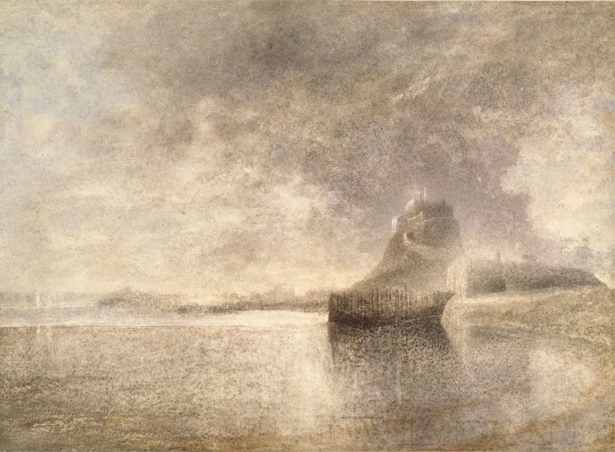Zamek Świętej Wyspy, Northumbria, c1882-3 autorstwa Alfred William Hunt