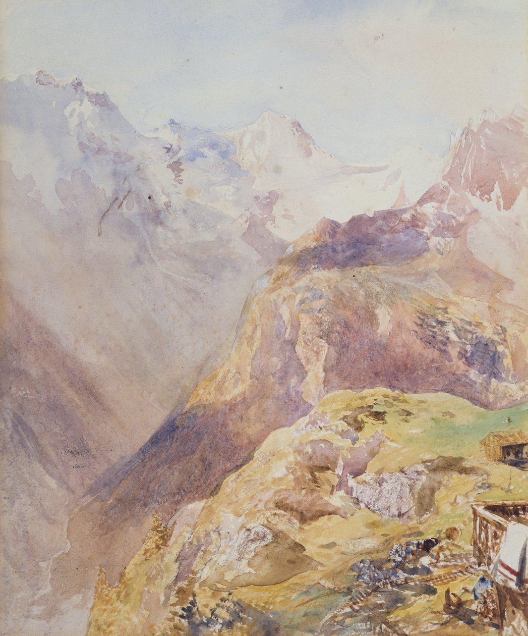 Dolina Lauterbrunnen z Murren autorstwa Alfred William Hunt