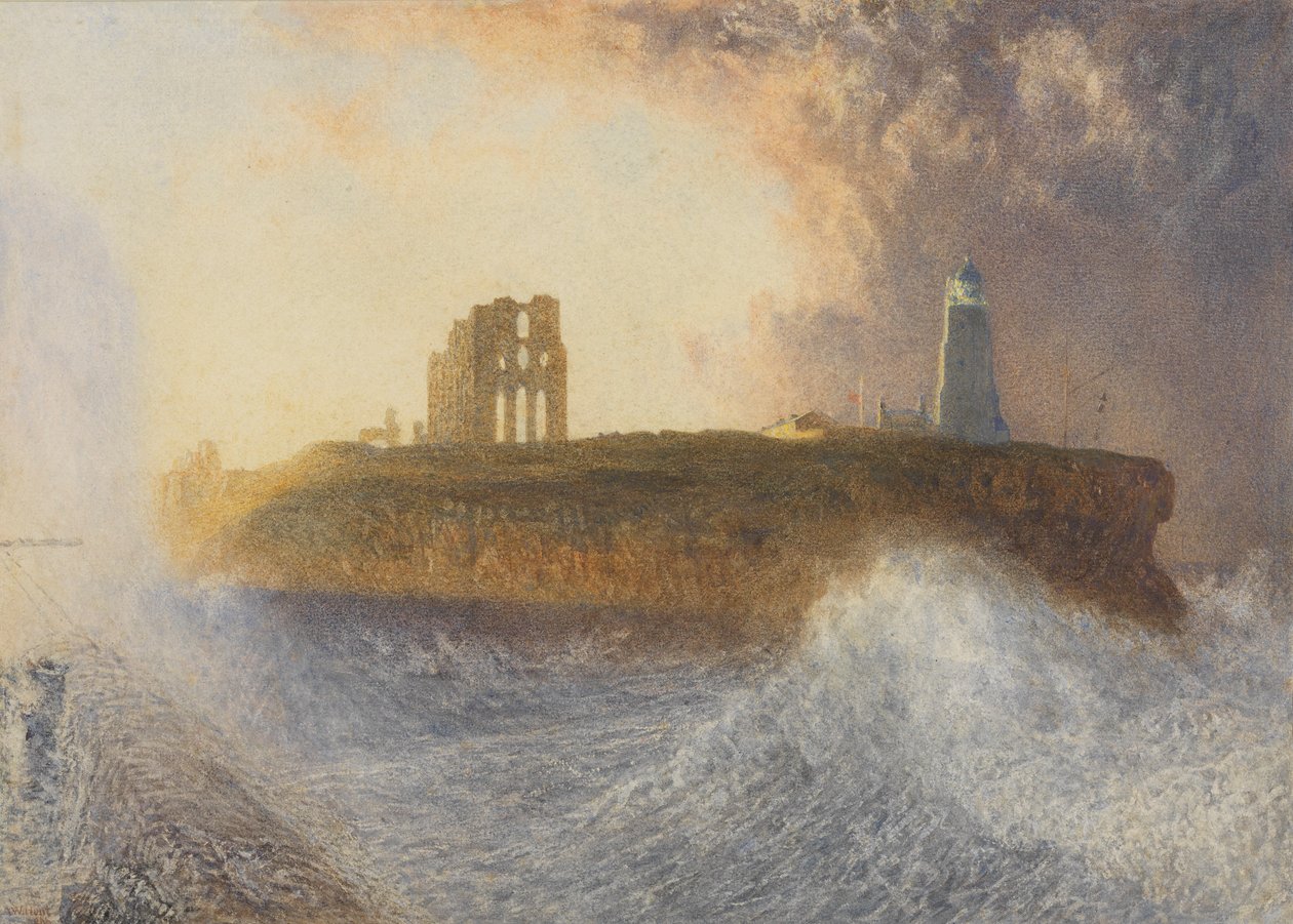 Molo Tynemouth: wiatr północno-wschodni, 1866 autorstwa Alfred William Hunt