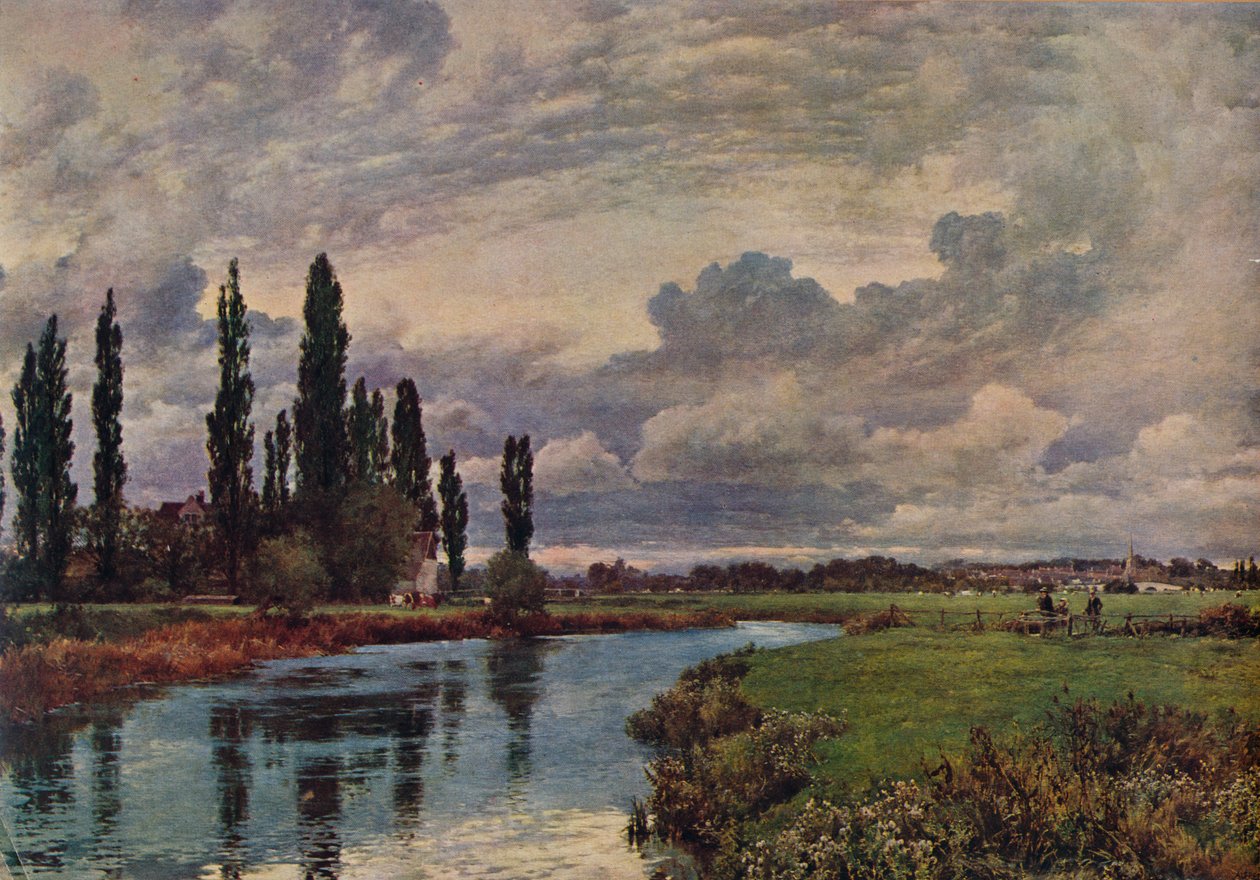 Topole w dolinie Tamizy, koniec XIX wieku, 1935. autorstwa Alfred William Parsons