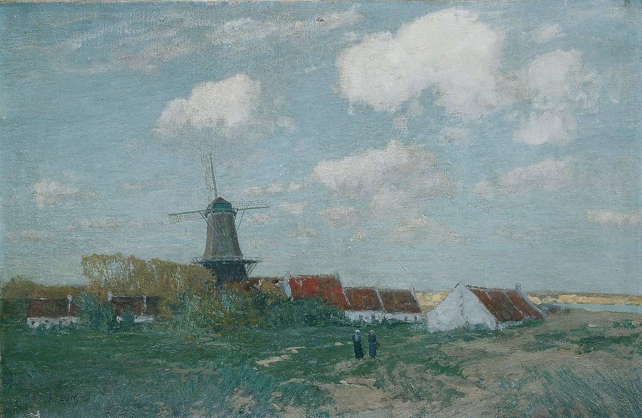 Wioska na wydmie autorstwa Alfred Zoff