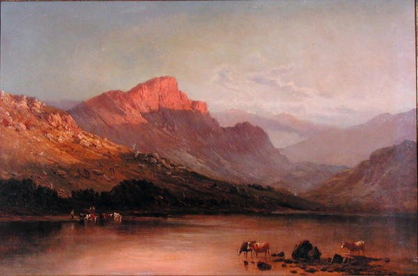 Wieczór w Trossachs (olej na płótnie) autorstwa Alfred de Breanski