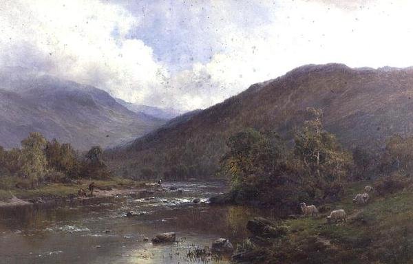 Dee w pobliżu Balmoral autorstwa Alfred de Breanski
