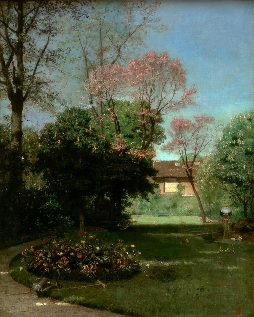 Ogród Alfreda Stevensa autorstwa Alfred de Knyff