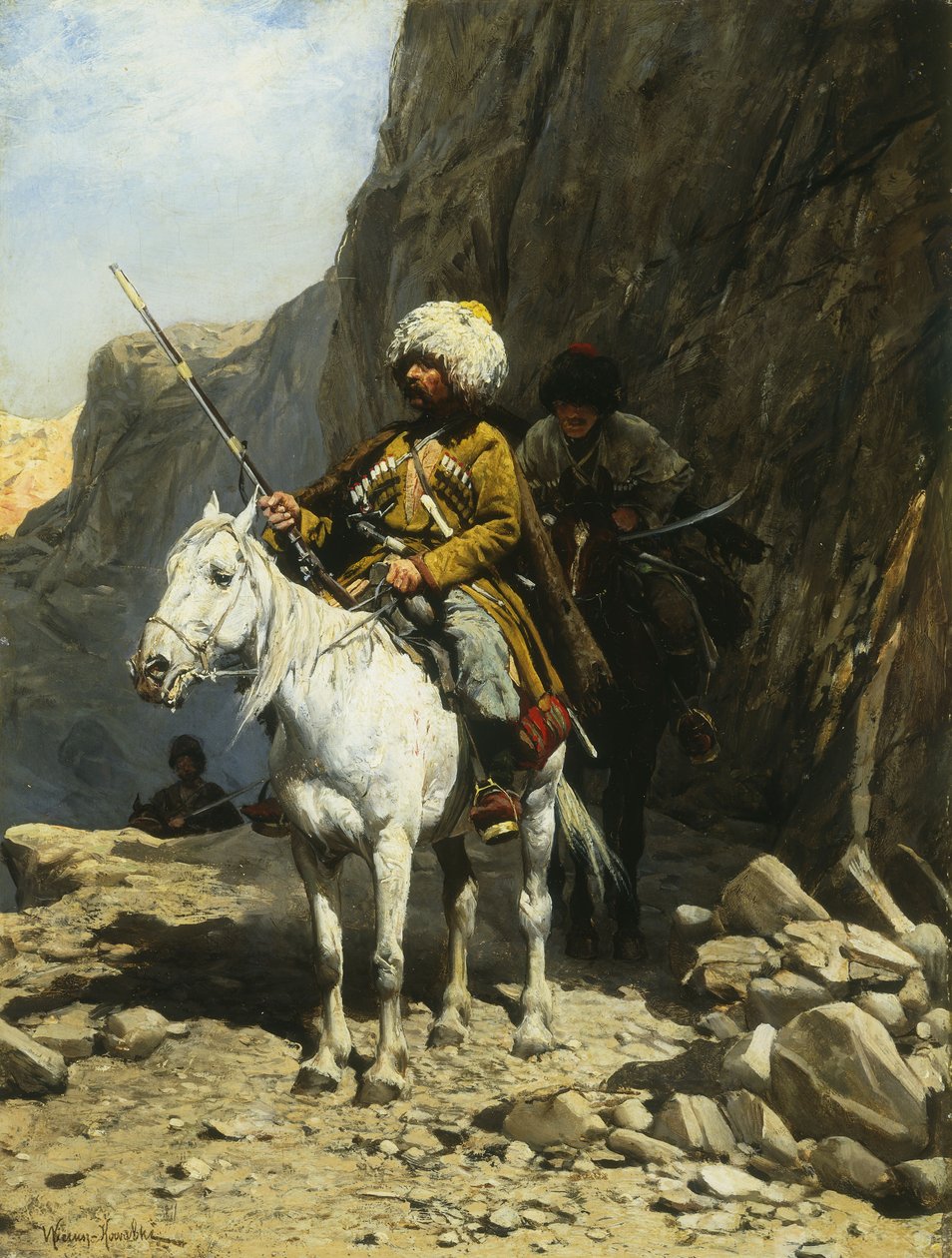 Kozak autorstwa Alfred von Wierusz Kowalski